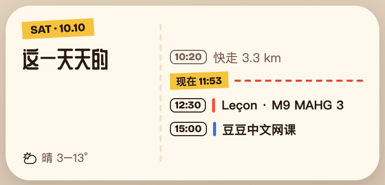 Medium timeline widget